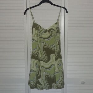 LA Hearts green dress